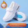 Women's Soft Sole Breathable Nurse Shoes - Genuine Leather, Non-Slip Air Cushion, Thick Sole, Comfortable & Durable for Long Wear.