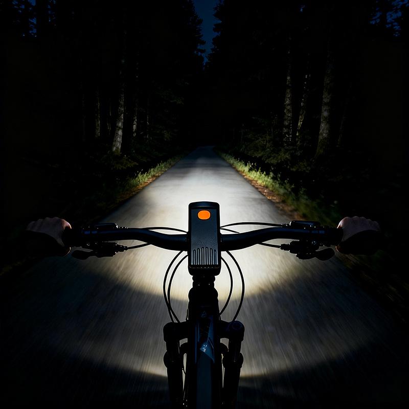 USB Rechargeable Waterproof Front Bicycle Light for Night Riding