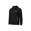 Li Ning Badminton Series Logo Print Zipper Fleece Long Sleeve Hoodie Men Hoodies Black AWDSA03-2