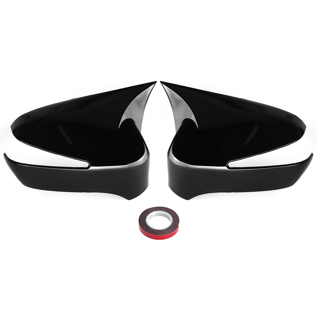 2ks Auto Add-on Kryt zpětného zrcátka Krytka zadního zrcátka Krytka pouzdra pro Honda Civic 8. 2005-2011 lesklá černá