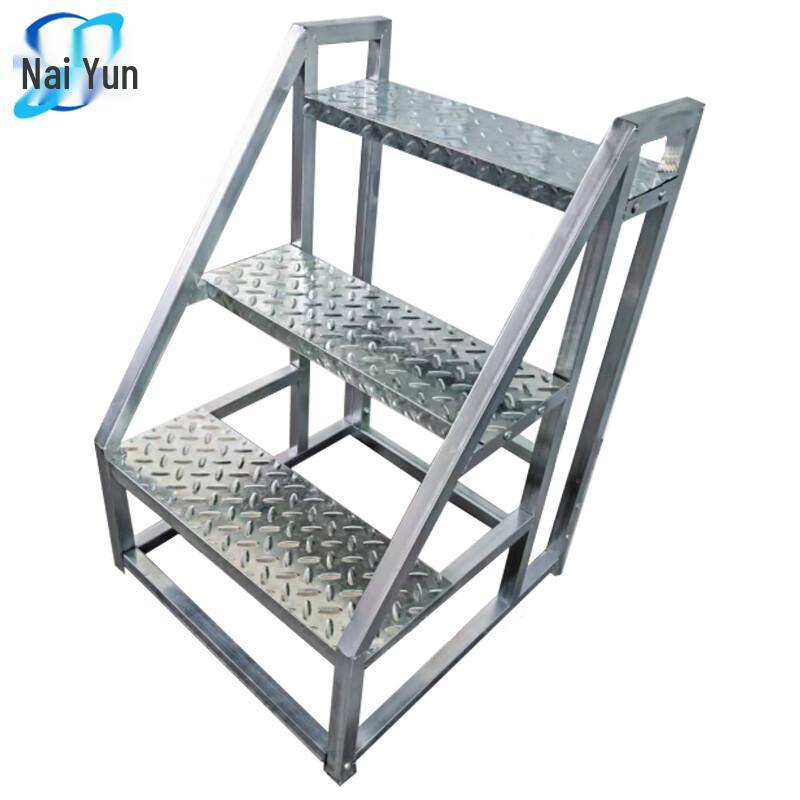 Naiyun 3-Step Heavy-Duty Rolling Step Stool