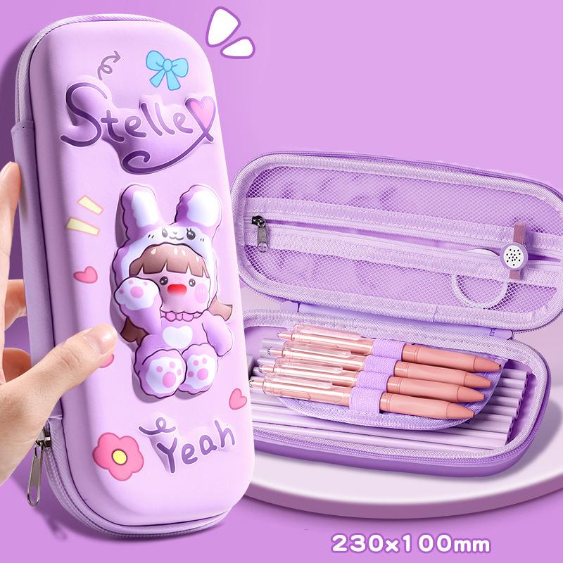 3D Stereoscopic Stationery Box Pen Case Cartoon High Appearance Level Multi-functional Pen Case Large-capacity Pencil Case