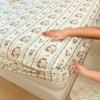 Type A Floral Printed Fitted Sheet Cotton Mattress Protector (No Pillowcase)