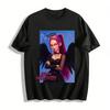 Halloween Dark Cool Fallen Angel Print Top Gothic Y2K Style Slim Fit Long Sleeve T-Shirt Pure Cotton T-shirt