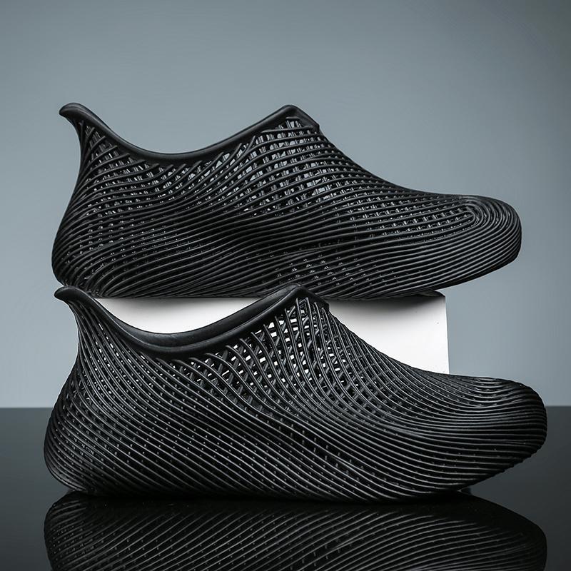 Tênis de Corrida Unissex 3D001 Textura 3D Respirável Casal Esportivo Casual Sapatos para Caminhada Leve Confortável Respirável Antiderrapante