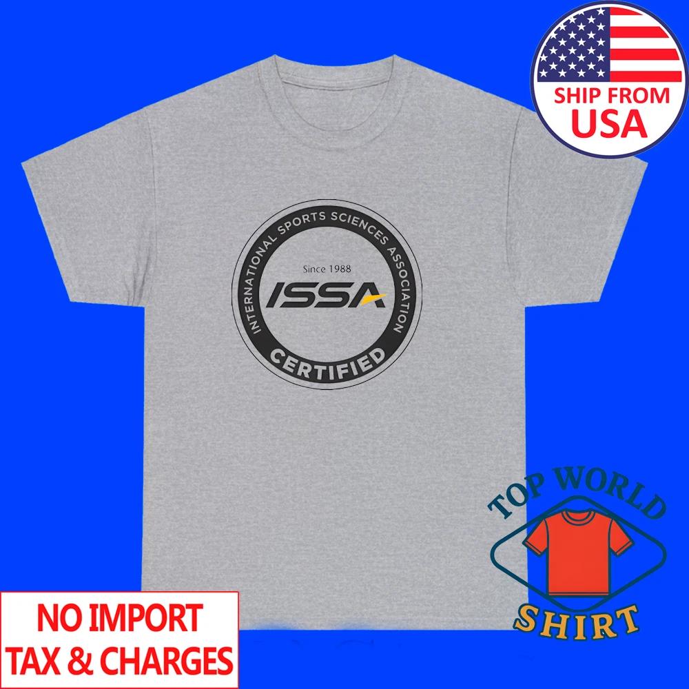 ISSA Certified Personal Trainer Men s Grey Size S to 3XL S