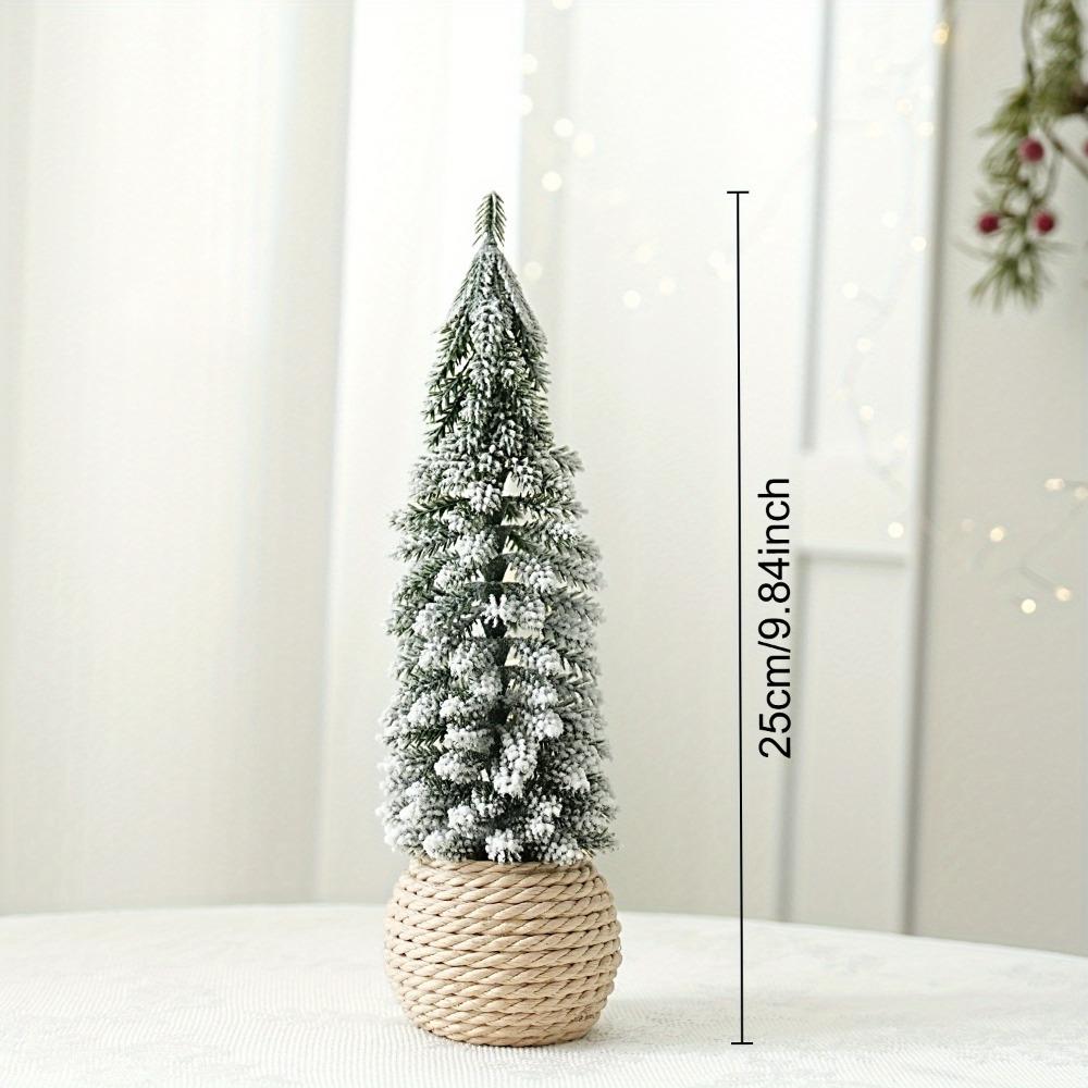 Mini Weihnachtsbaum Künstlich Klein Schnee Kiefer Weihnachtsbaum Dekorationen Neujahrsparty Schmuck Geschenke Heimtischdeko