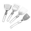 Stainless Steel Outdoor Cooking Foldable Utensils Set for Camping, Picnics and Backpacking Space Saving Cookware Set