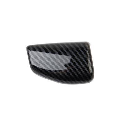 Couvercle de Garniture de Tête de Levier de Vitesse Style Fibre de Carbone pour Hyundai Santa Cruz 2022+ Conduite à Gauche