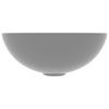 Ceramic Wash Basin Light Grey Round