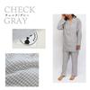 Pajamas and Wellneru Untwisted Gingham Size Comfortable Sleep Made In Long Long Day Size L [Kodakara Anminkan] Women's [Soft Comfortable] 100% Cotton,