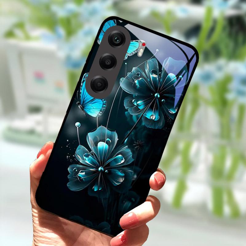 Phone Cover For Tecno Camon40 40Pro 4G Fashion Tempered Glass Anti Drop Protection Shell For Tecno Camon 40 Pro Case CM6 Funda