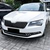 Front Bumper Lip Spoiler For Skoda Superb B8 2016-2018 Front Bumper Protector Lower Blade Splitter Car Styling