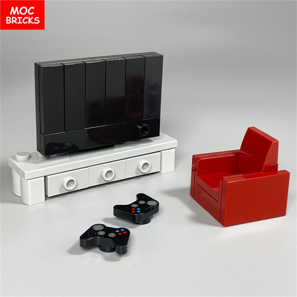 Non-Toxic Moc Bricks Mini Gamepad About 1Cm Utensil Video Controller Building Blocks 6275176 53118Pb01 Room House Decoration Kids Toys