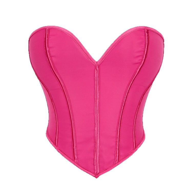 Matte Bandeau Body Shaping Corset Lingerie with Fishbone Structure for Women