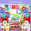 Bright And Cheerful Sponge Bob Party Supplies Set With Balloons And Cake Topper For Kids Birthdays