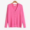 Large size new spring and autumn knitted sweater women's cardigan long-sleeved V-neck short sweater small shawl jacket top