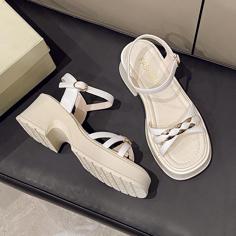 Fashion New Summer Fashionable Casual Women's Sandals Increased Heel Waterproof Platform Wedges Stylish Roman Loafers for Women