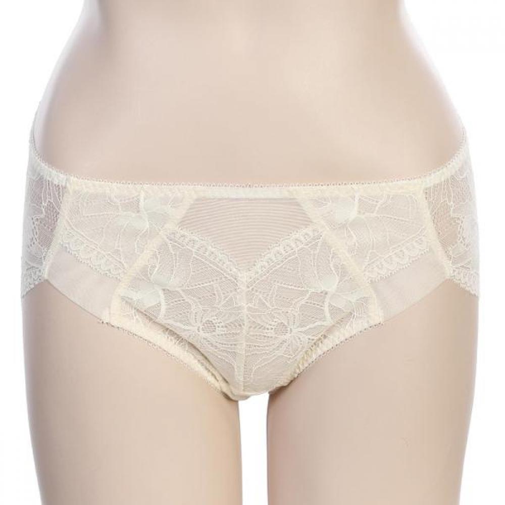 

Barbara Lace Triangle Panty 2color Abp4455 creamy/90