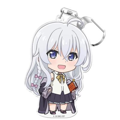 Azumaker Wandering Witch: The Journey of Elaina Punikore! Acrylic Keychain with Stand Elaina Ver. 2