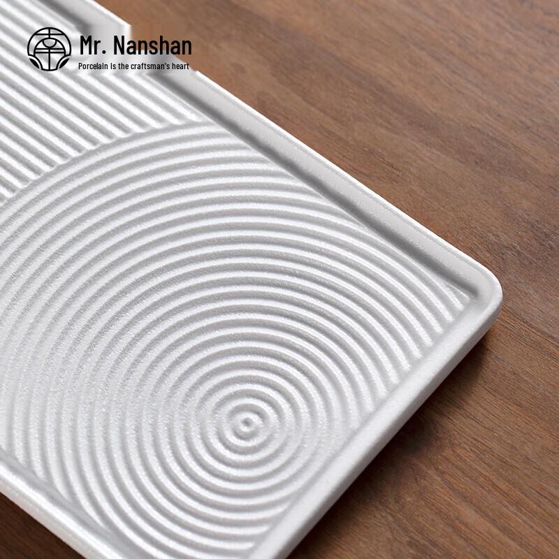 Zen Style Ceramic Dry Bubble Gongfu Tea Tray