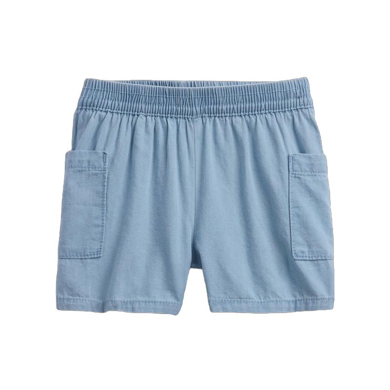 GAP Toddler Girls  Elastic Waist Denim Shorts 90 (1-2Y)