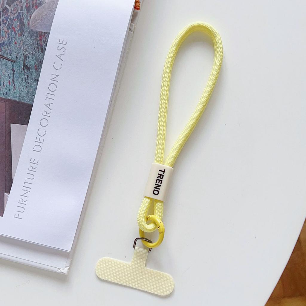 Adjustable Phone Wrist Strap Chain Fashion Simple Candy Color Mobile Phone Lanyard Universal Anti-lost Keychain Cellphone Strap