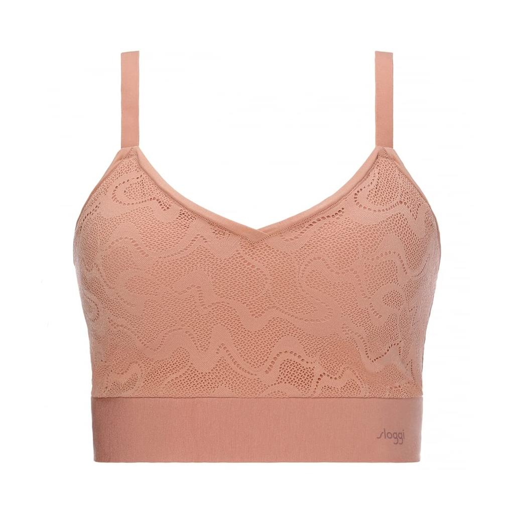 Triumph Sloggi Go Lace Half Top mit 6802 Größen Rundum-Cups, Groß, (Indischer Sommer), LL-3L