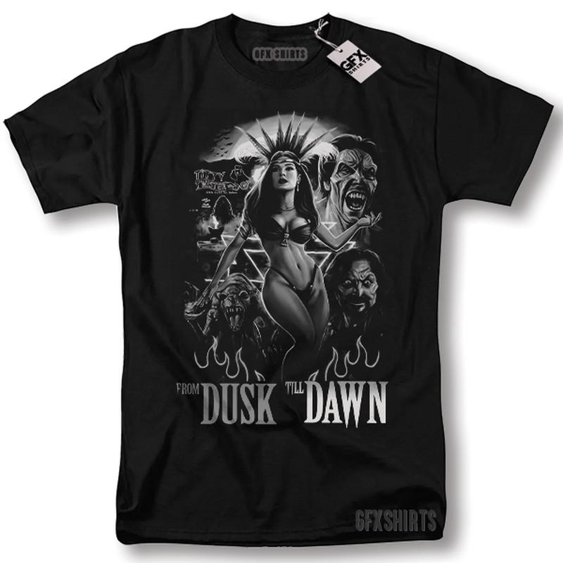 Футболка «От заката до рассвета» Классический фильм Сальма Хайек Винтажная футболка с графическим принтом M