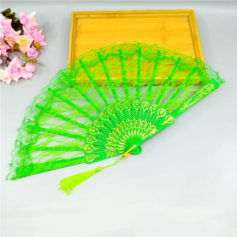 Lolita Gothic Fan Victorian Female Lace Hand Fan Vintage Black White Red Rose Bamboo Fans Cosplay Halloween Party Supplies