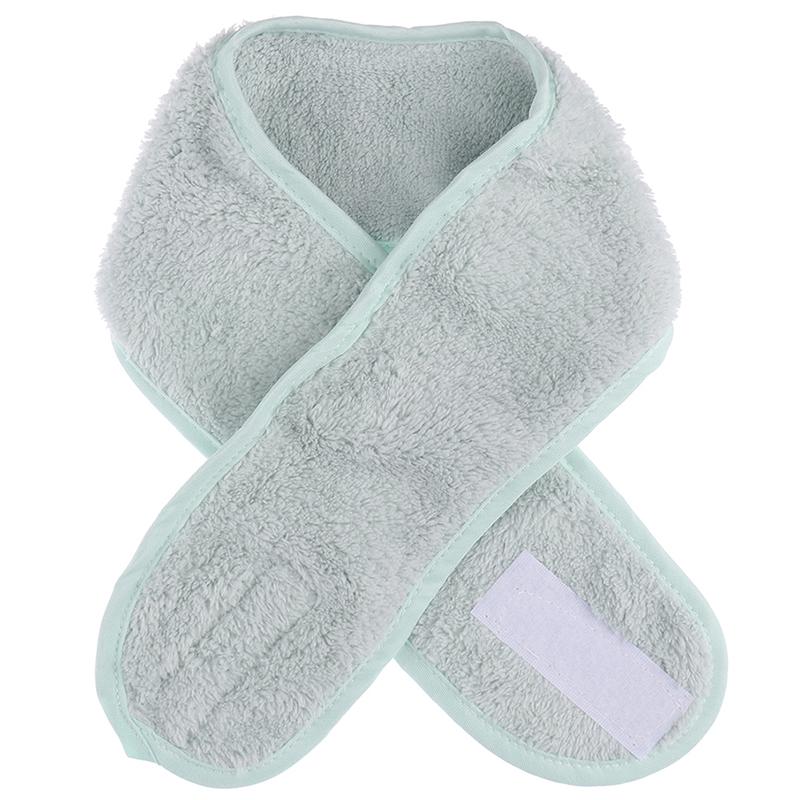 Adjustable Facial Hairband Makeup Head Band Toweling Hair Wrap Shower Cap Towel