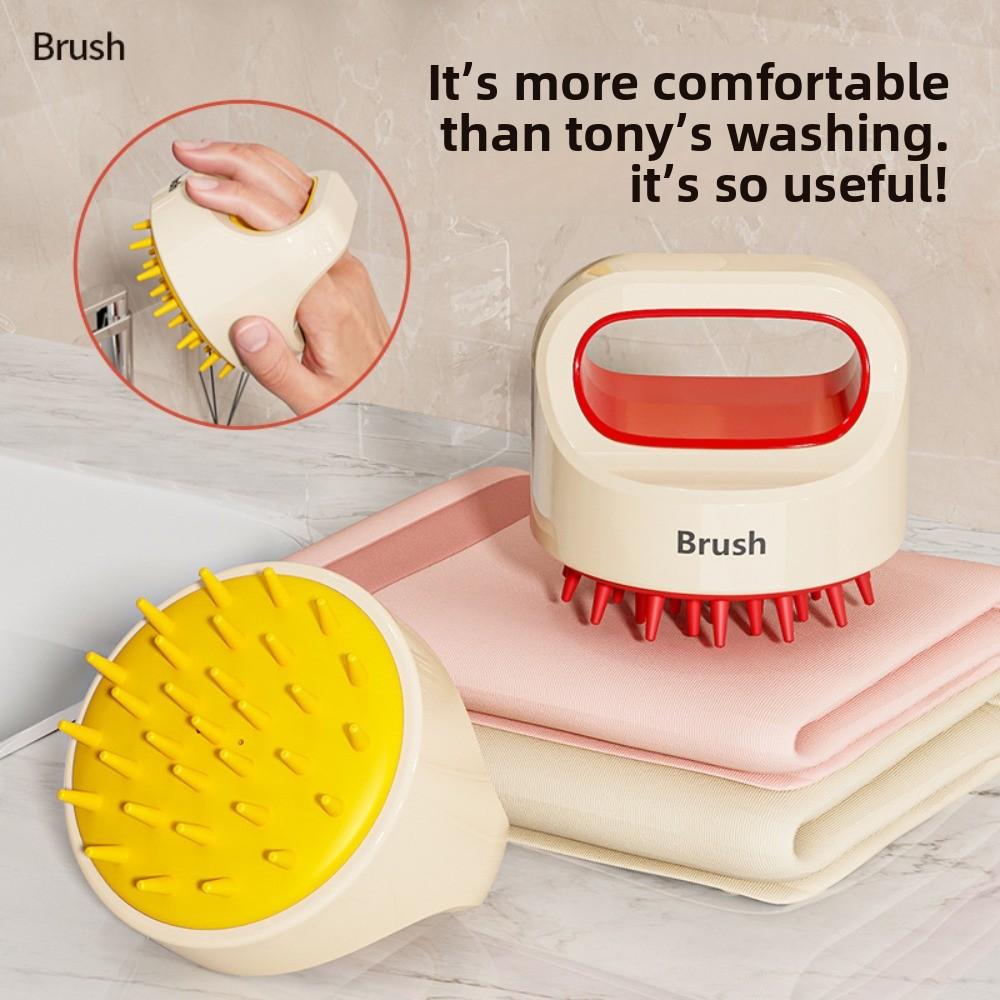 Hair Care Tool Hair Washing Comb Wall Mounted Scalp Massage Brush  Bath SPA