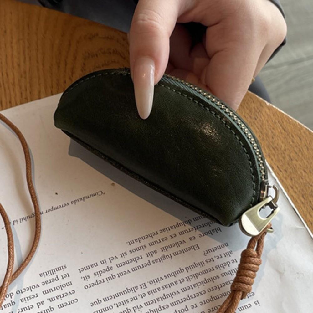 Multifunctional Car Key Bag Genuine Leather Keychain Holder Protection Cover Mini Storage Bag  Home