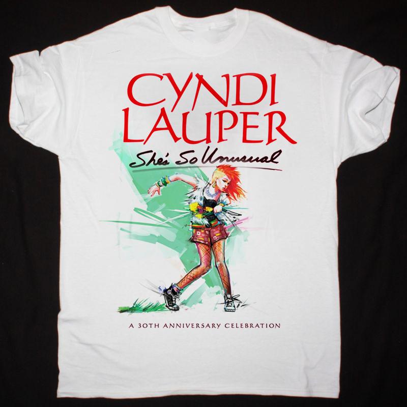 Cyndi Lauper  T- Shirt White Short Sleeve Unisex All Size S-234XL Gift For Fan Unisex T-Shirt XXL