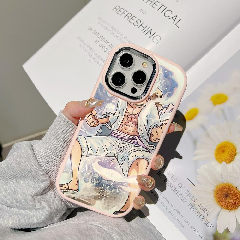 Ae92 One Piece Luffy Gear 5 Phone Cases for Samsung A13 A32 A53 A04 A54 S23 S24 Ultra Infinix Hot 40 Huawei P30 Pro Metal Camera Protective Back Cover