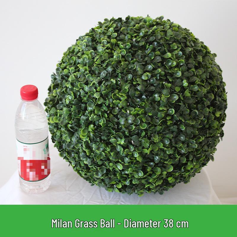 Artificial Greenery & Grass Ball Ceiling Decoration for Visual Merchandising and Store Windows
