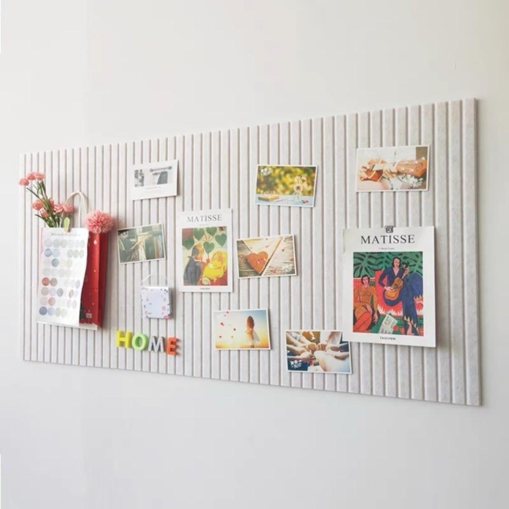 Lightweight DIY Felt Wall Stickers Self-Adhesive 40x60cm Photo Display Board No Drill Felt Bulletin Board Gallery Wall