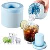 Round Silicone Ice Cube Mold Reusable DIY Ice Making Bucket Portable Freeze Ice Mold Summer Bar Party Drink Barware Tools