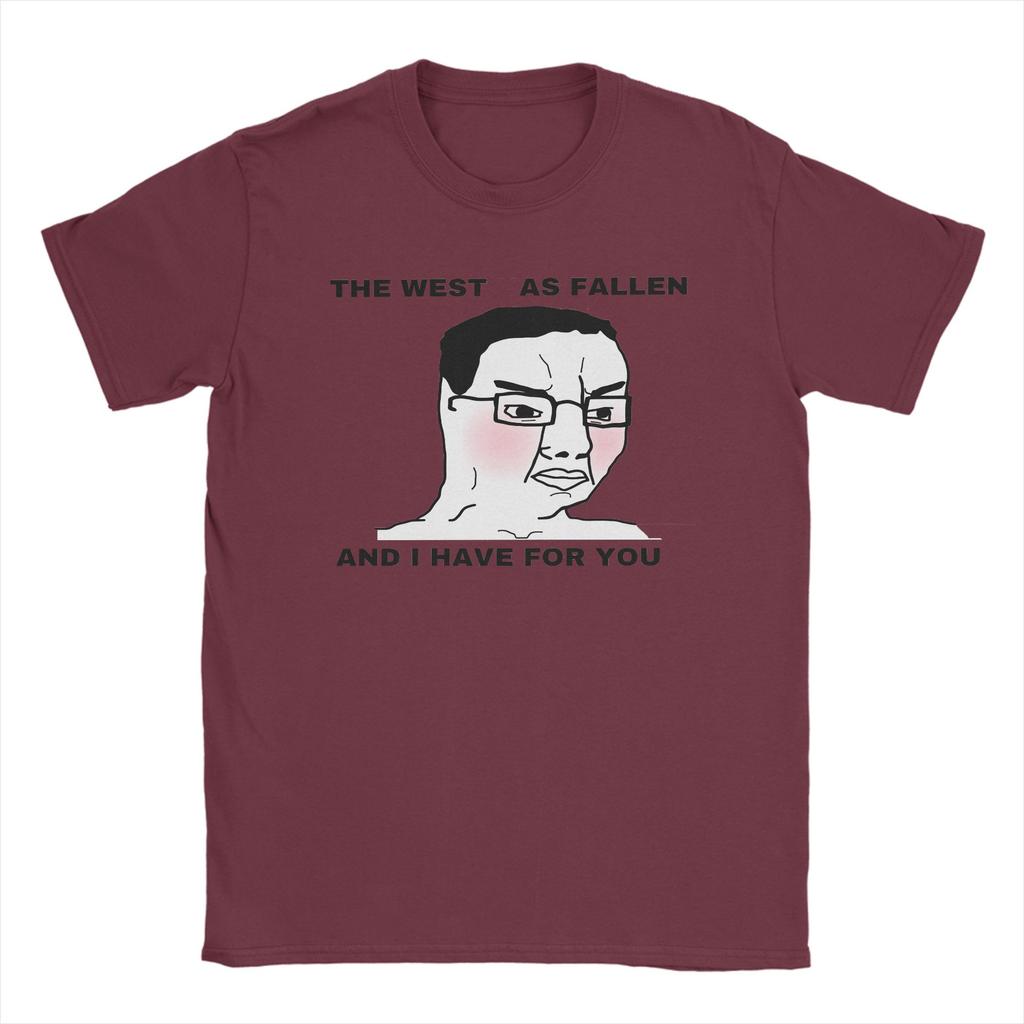 Chudjak Bavlněné Tričko Pro Pány Letní Soyjak Vtipná Trička Kulatý Výstřih Harajuku Trička Oversized Potisk Oblečení