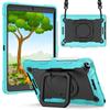 Silicone Kickstand Case IPad 8th Gen 10.2 Inch With Detachable Wrist Strap Shockproof Anti-Fingerprint Dual-Tone Design