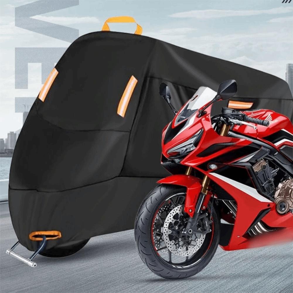 Thickened Motorcycle Cover 210D Fabric Scooter Cover Motorcycle Tarpaulin  All Season Dustproof