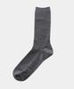 Sagseudeolaenggwiji Mild Ribbed Socks (Charcoal)