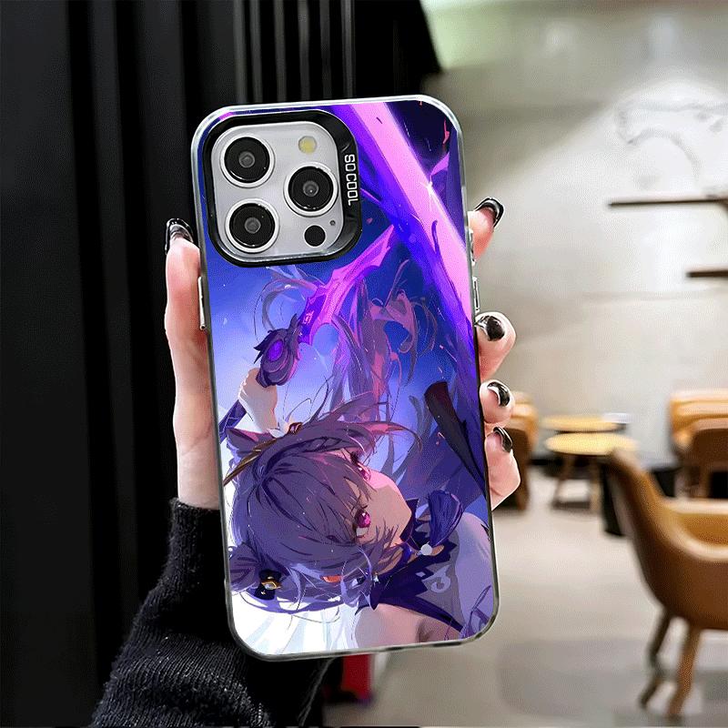 Genshin Impact Keqing Shockproof Phone Case for iPhone 17 Air 16 16E 15 Pro Max 14 Plus 13 Mini 12 Back Cover Anti Fall Fundas