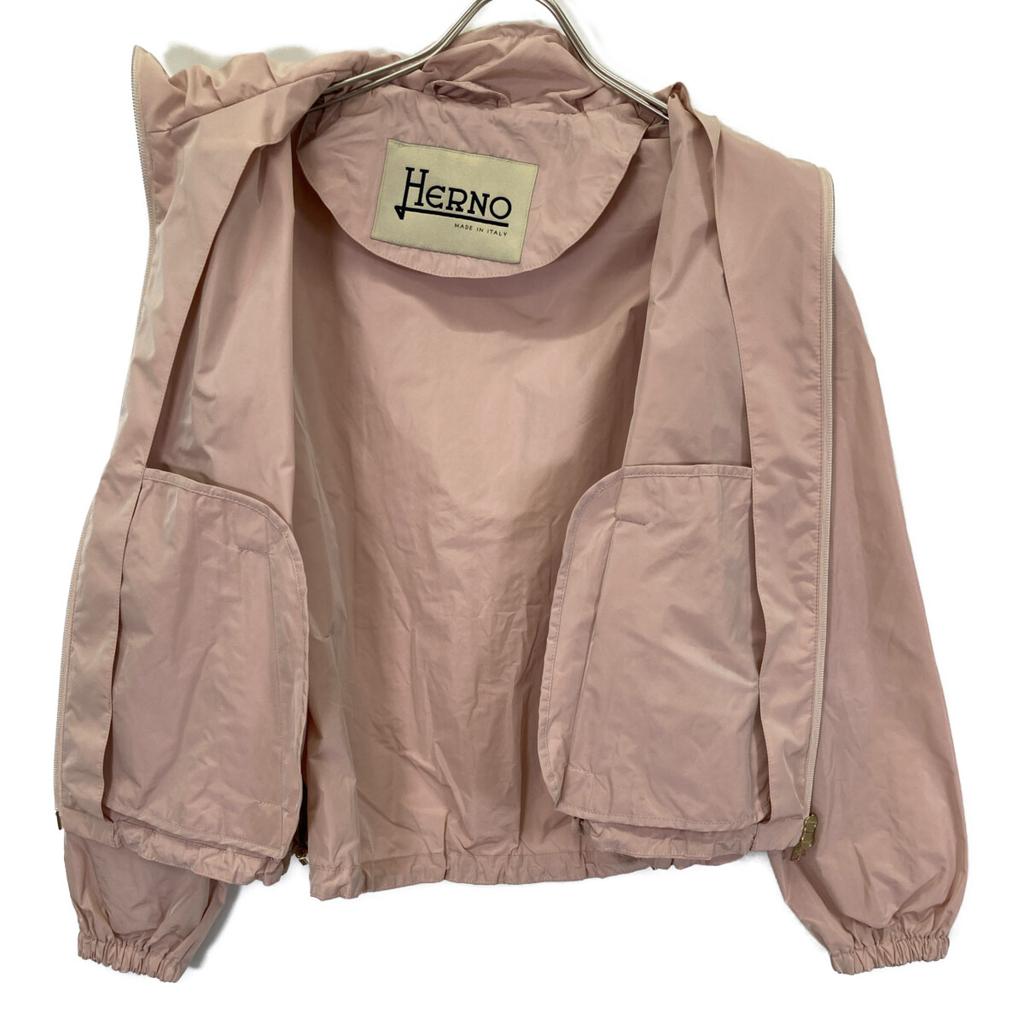 HERNO Pink GI000280D 12483Z Short Blouson Jacket 40 pinkUsed