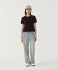 COVERNAT WOMAN Velour Short Sleeve Tee Chocolate