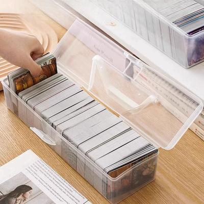 Große Kapazität Kartenaufbewahrungsbox Transparent Verdickt mit Tragbar Zuhause Desktop Spielkarten Spielkarten Aufbewahrungsbox Aufbewahrungsbox