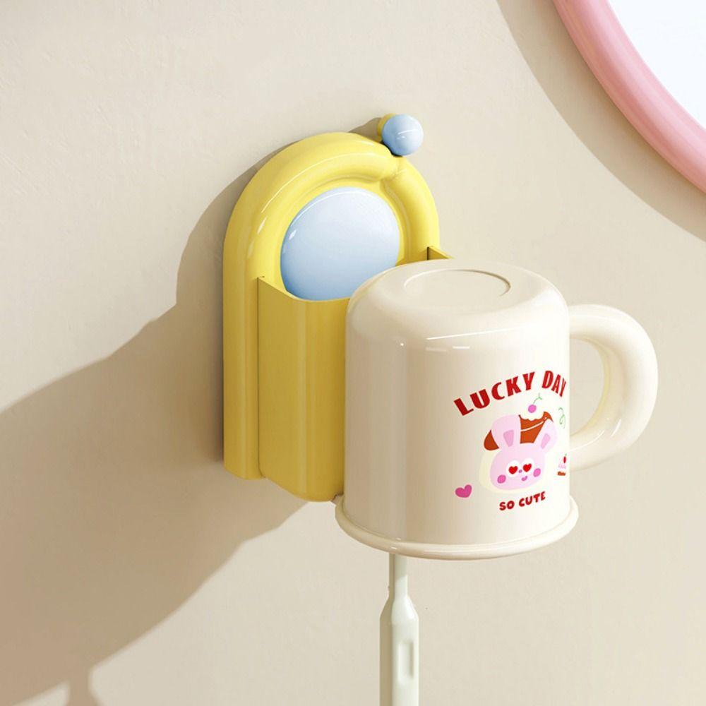 Punch-Free Bathroom Toothpaste Holder Waterproof Toothbrush Storage Rack  Bathroom Organizer