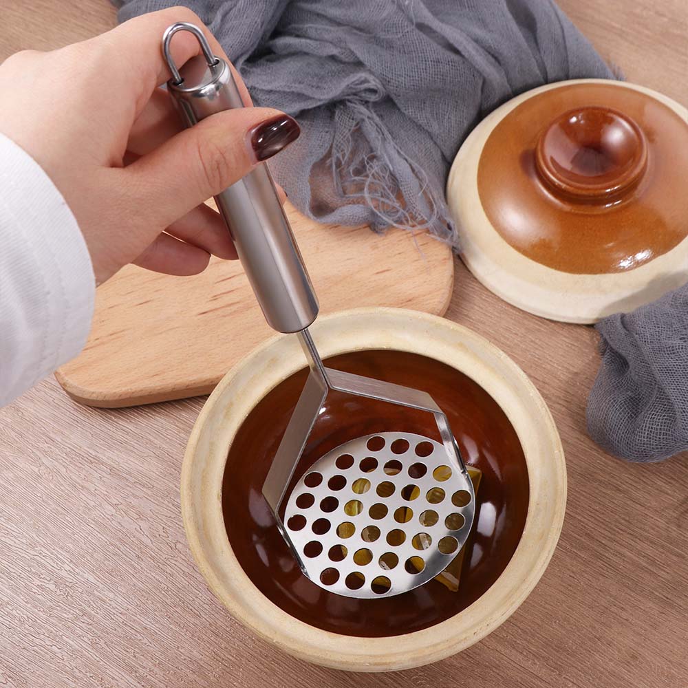Stainless Steel Potatoes Crusher Rust-proof Potato Presser Practical Potatoes Masher  Cooking