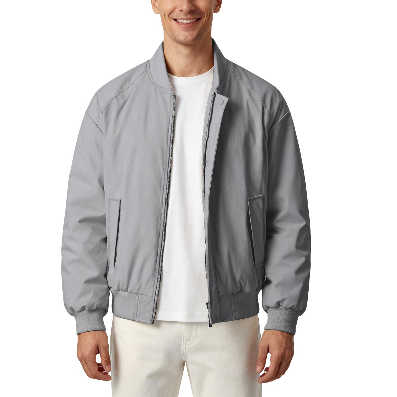 

Men s Lightweight Jacket Causal Fashion Stylish Windbreaker Light Jacket XXL