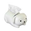 Decorative Little Dog Tissue Storage Box Figure Model Little White Dog Model Toy  Home Decoration